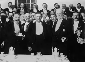 Banquet Prints: Ex-President Theodore Roosevelt at a City Hall banquet