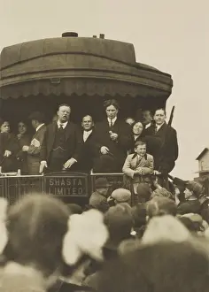 Tourists Prints: Ex-President Theodore Roosevelt on Jacobs Ladder