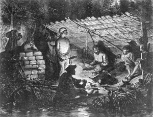 Louisiana Prints: Ex-slaves hiding in the swamps of Louisiana