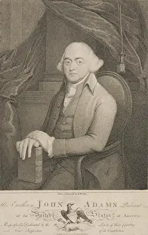 Drapery Prints: HIS EXCELLENCY JOHN ADAMS, PRESIDENT OF THE UNITED STATES OF AMERICA