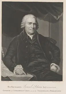 Adams Prints: His Excellency Samuel Adams, was Governor of the Commonwealth of Massachusetts