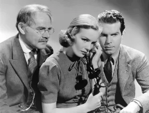 Images Dated 14th March 2016: EXCLUSIVE, from left: Charles Ruggles, Frances Farmer, Fred MacMurray, 1937