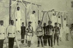 Lcgr1304 Prints: Execution of five Armenian priests by Ottomans in Jaffa