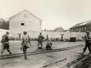 Liberation Prints: Execution of German SS troops during the liberation of the Nazi concentration camp at Dachau
