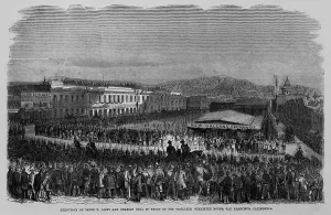 Executions Prints: Execution of James P. Casey and Charles Cora for the murder of prominent San Francisco newspaper editor