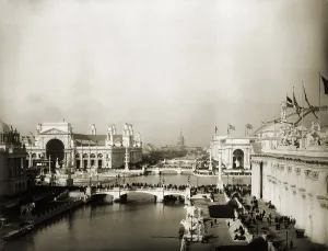 Worlds Fair Prints: Exposition grounds at the 1893 World's Columbian Exposition