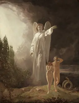 Lcgr202305 Prints: Expulsion of Adam and Eve, 1880s, by John Faed, 1820-1902