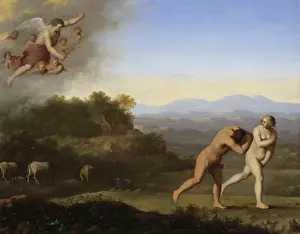 1650s Prints: The Expulsion from Paradise, Cornelis van Poelenburch