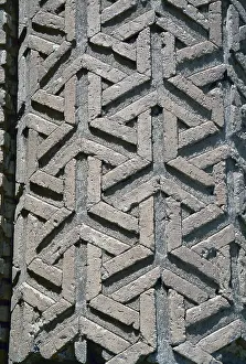Simplicity Prints: Exterior Decoration of Western Mausoleum, 1093, 11th Century, mixed technique - Detail