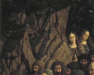 EYCK, Jan van (1390-1441); EYCK, Hubert van (1370-1426). The Ghent Altarpiece or Adoration of the Mystic Lamb. 1425-1432. BELGIUM. Ghent. Saint Bavo Cathedral. The Hermits