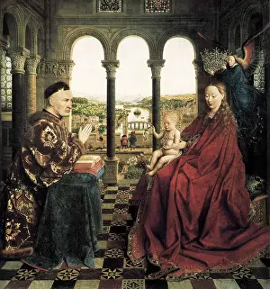 Flemings Prints: EYCK, Jan van (1390-1441). The Rolin Madonna