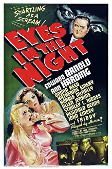 Arnold Prints: EYES IN THE NIGHT, left from left: Ann Harding, Donna Reed, top right: Edward Arnold, 1942