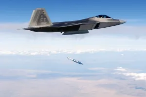 Testing Prints: F-22 Raptor releases a 1 000-pound over the Utah Test and Training Range during weapons evaluation