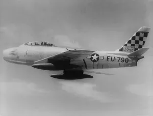 Air Force Prints: F-86 Sabre Jet was the first U.S. jet fighter to have swept wings