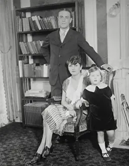 Fitzgerald Prints: F. Scott Fitzgerald and Zelda Sayre Fitzgerald with their daughter Scottie c
