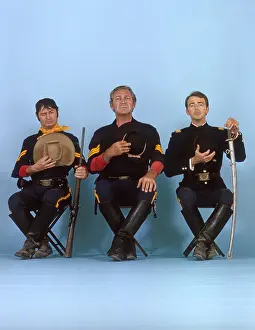 Tv Series Prints: F TROOP, from left: Larry Storch, Forrest Tucker, Ken Berry, (July 1965), 1965-67