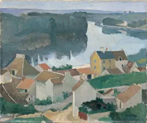Tranquil Scene Prints: Fabbri Paolo Egisto, Marne Landscape