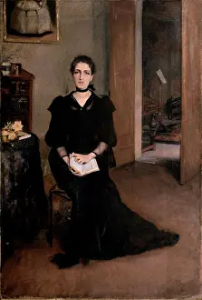 Lectern Prints: Fabbri Paolo Egisto, Portrait of the Artist's Sister Nathalie