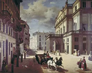 Save Prints: The facade of the Teatro alla Scala