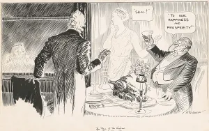 Happiness Prints: THE FACE AT THE WINDOW, shows Europeans suffering in World War 1 as Americans thrive