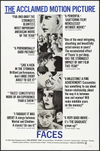 Seymour Prints: FACES, Gena Rowlands (top), bottom from left: Seymour Cassel, Lynn Carlin, 1968