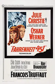 Images Dated 22nd December 2014: FAHRENHEIT 451, US poster art, from left, Julie Christie, Oskar Werner, 1966