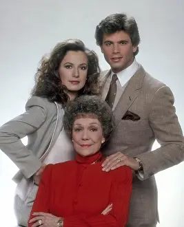 Lorenzo Prints: FALCON CREST, from left: Ana Alicia, Jane Wyman, Lorenzo Lamas, (1982), 1981-1990