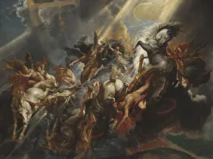 Peter Paul Prints: The Fall of Phaeton, by Peter Paul Rubens, 1605-06, Flemish painting, oil on canvas