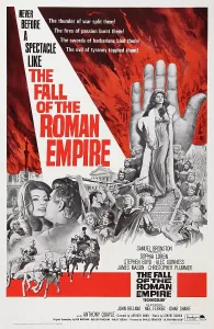 Roman Empire Prints: THE FALL OF THE ROMAN EMPIRE, US poster art, top right and bottom left: Sophia Loren, 1964