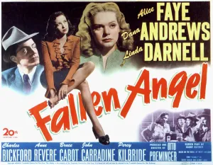 Darnell Prints: FALLEN ANGEL, Dana Andrews, Linda Darnell