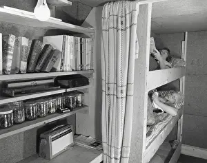 Lcgr1507 Prints: Fallout shelter built adjacent to a home near Akron