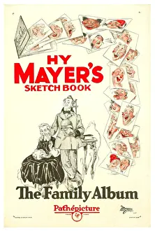 Drawing Prints: THE FAMILY ALBUM, poster featuring cartoon animation by Henry Hy Mayer, 1926