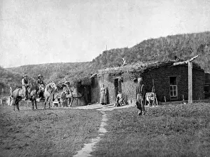Settlers Prints: A family at the Hartley Ranch, Lillian Township on the Middle Loup River