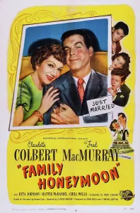 Claudette Prints: FAMILY HONEYMOON, US poster art