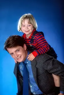 1980s Prints: FAMILY TIES, from left: Brian Bonsall, Michael J. Fox, (1986), 1982-89