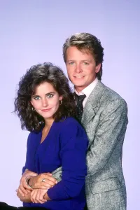 Courteney Prints: FAMILY TIES, from left: Courteney Cox, Michael J. Fox, (Season 5, 1987), 1982-89