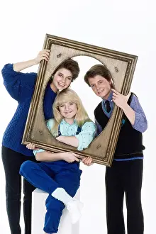1980s Tv Prints: FAMILY TIES, from left, Justine Bateman