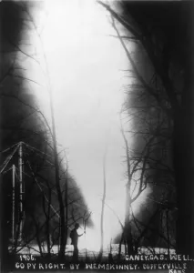Failures Prints: The famous Caney, Kansas gas well fire was ignited by lightning on February 23