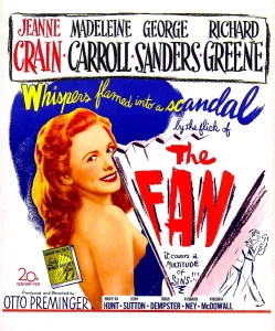 Images Dated 27th June 2013: THE FAN, US poster, Jeanne Crain, 1949