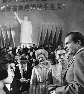 China Prints: From far right: U.S. President Richard Nixon