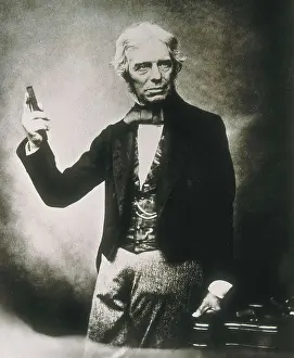 Physical Prints: FARADAY, Michael (1791-1867). AISA/Everett Collection**US SALES ONLY**