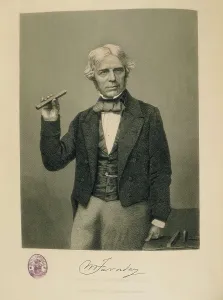 FARADAY, Michael (1791-1867). Etching. AISA/Everett Collection**US SALES ONLY**