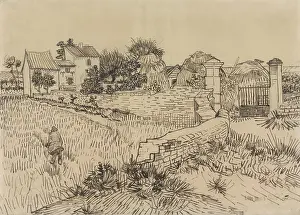Pattern Prints: Farm in Provence, by Vincent van Gogh, c