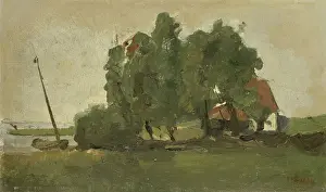 Beige Prints: Farmstead, by George Hendrik Breitner, c