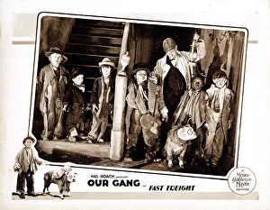 Bobby Prints: FAST FREIGHT, US lobbycard, exterior: Allen Farina Hoskins