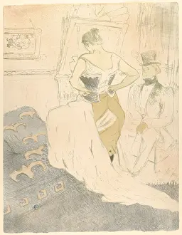 Corset Prints: Fastening a Corset, by Henri de Toulouse-Lautrec