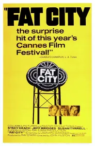 February Prints: FAT CITY, US poster art, center from left: Stacy Keach, Susan Tyrrell, Jeff Bridges, 1972
