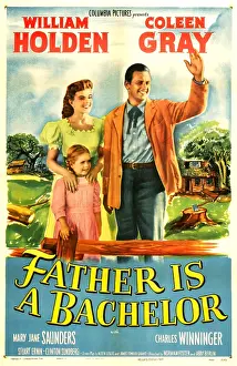 Gray Prints: FATHER IS A BACHELOR, US poster