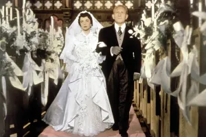 Wedding Dress Prints: FATHER OF THE BRIDE, Elizabeth Taylor, Spencer Tracy, 1950