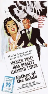 Images Dated 9th October 2013: FATHER OF THE BRIDE, l-r: Elizabeth Taylor, Spencer Tracy on poster art, 1950